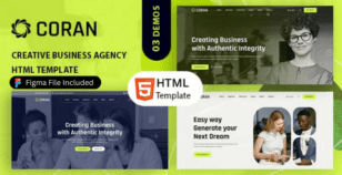 Coran - Creative Agency HTML Template by TentaZ