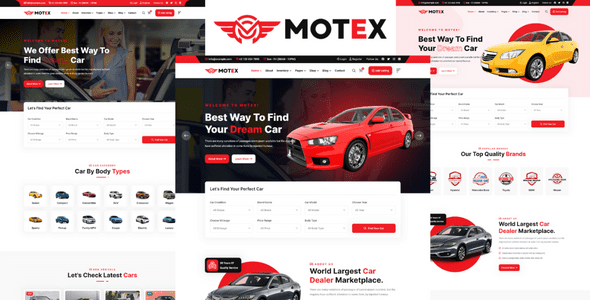 Motex - Car Dealer And Automotive HTML5 Template by LunarTemp