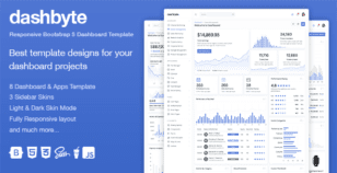 Dashbyte Bootstrap 5 Dashboard & Admin Template by themepixels