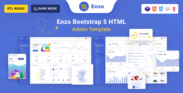 Enzo - Bootstrap 5 Admin Dashboard Template by PixelStrap