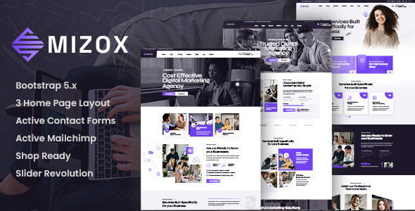 Mizox - Web Design Agency HTML Template by ThemeMascot