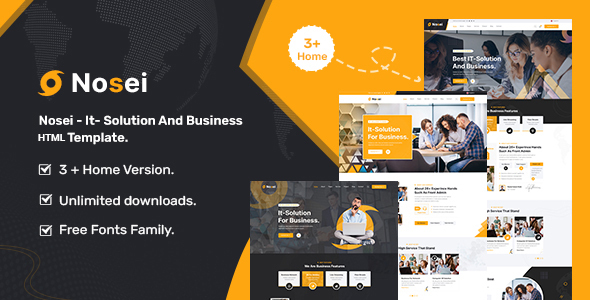 Nosei - It Solution And Business HTML5 Template by _Themephi