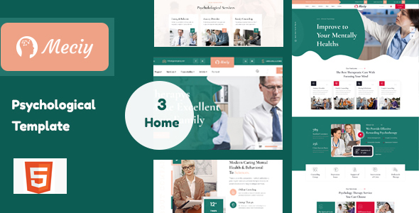 Meciy - Psychology, Neurology, Counseling and Medical Site Template by webplateone