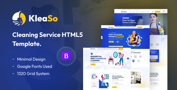 Kleaso – Cleaning Services HTML5 Template by Theme_Pure