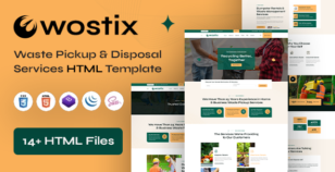 Wostix - Waste Pickup & Disposal Services HTML5 Template by techsometimes