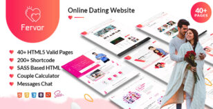 Fervor Dating and Community HTML Template by webstrot