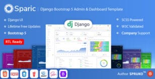 Sparic - Django Admin and dashboard Template by SPRUKO