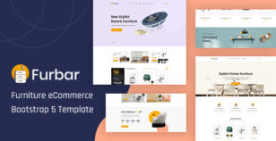 Furbar - furniture ecommerce bootstrap 5 template by codecarnival