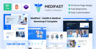 Medifast - Health & Medical Bootstrap 5 Template by DevsNest-LLC