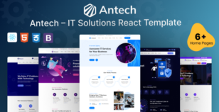 Antech – IT Service & IT Solutions React Template by QuomodoTheme