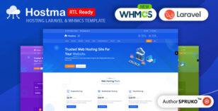 Hostma – Web Hosting Laravel & WHMCS Template by SPRUKO