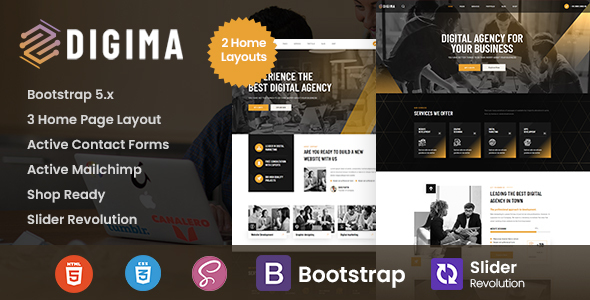 Digima - Digital Marketing Agency HTML Template by ThemeMascot