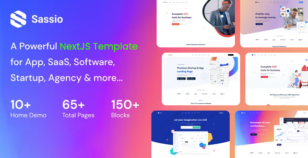 Sassio - SaaS Software & App NextJS Template by alithemes