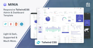 Minia - Tailwind CSS Admin & Dashboard Template by Themesbrand