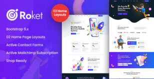 Roket - Technology & IT Solutions HTML Template by ThemeMascot