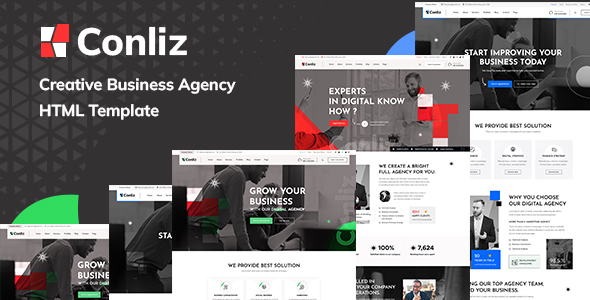 Conliz - Digital Agency Creative HTML Template by bracket-web