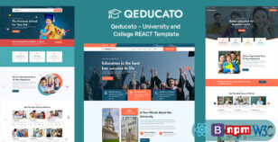 Qeducato - University and College React Template by media-city