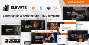 Elevate - Construction Building & Renovation HTML Template by reacthemes