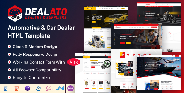Dealato - Automotive & Car Dealer HTML Template by Angfuz_Soft