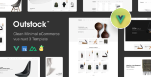 Outstock - Clean, Minimal eCommerce Vue Nuxt 3 Template by Theme_Pure