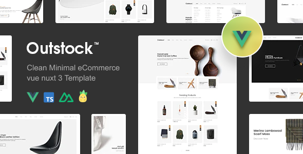 Outstock - Clean, Minimal eCommerce Vue Nuxt 3 Template by Theme_Pure