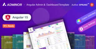 Adminor - Angular Admin & Dashboard Template by SPRUKO