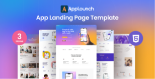 Applounch - App Landing Page Template by BDEXPERT