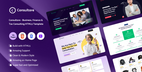 Consultore - Business, Finance & Tax Consulting HTML5 Template by VikingLab