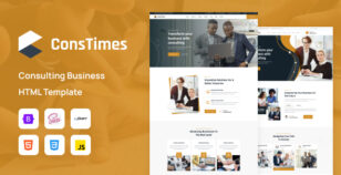 ConsTimes - Consulting Business HTML5 Template by techsometimes