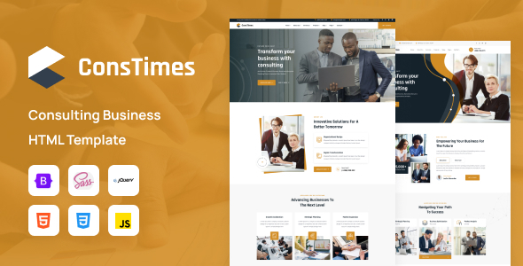 ConsTimes - Consulting Business HTML5 Template by techsometimes