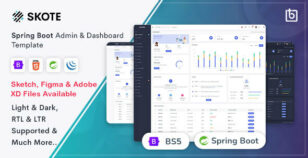 Skote - Spring Boot Admin & Dashboard Template by Themesbrand