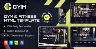 Gyim | Gym and Fitness HTML Template by designervily