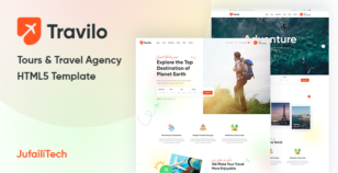 Travilo - Tours and Travel Agency HTML Template by JufailiTech