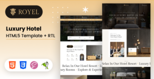 Royel - Luxury Hotel HTML5 Template + RTL by BDevs