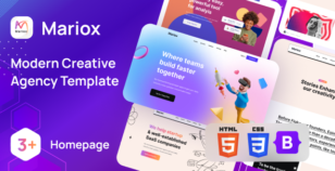 Mariox - Modern Creative Agency HTML5 Template. by creative-hunk