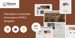 Banno - The Bakery & Chocolate eCommerce HTML5 Template by spacingtech_webify