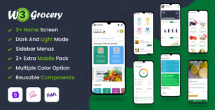 W3Grocery | Pre-Build Mobile App Template ( Bootstrap 5 + PWA ) by DexignZone