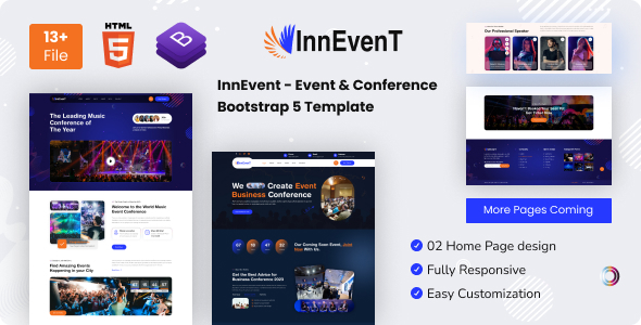 InnEvent - Event & Conference Bootstrap 5 Template by DevsNest-LLC