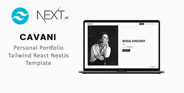 Cavani | Tailwind NextJs Personal Portfolio Template by TrendyCoder