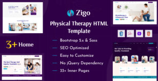 Zigo - Physical Therapy Medical Clinic HTML Template by HiBootstrap