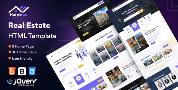 HomeCo - Real Estate HTML Template by QuomodoTheme