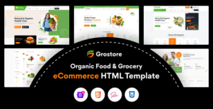GroStore – Food & Grocery eCommerce HTML Template by ThemeTags