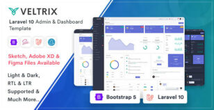 Veltrix - Laravel 10 Admin & Dashboard Template by Themesbrand