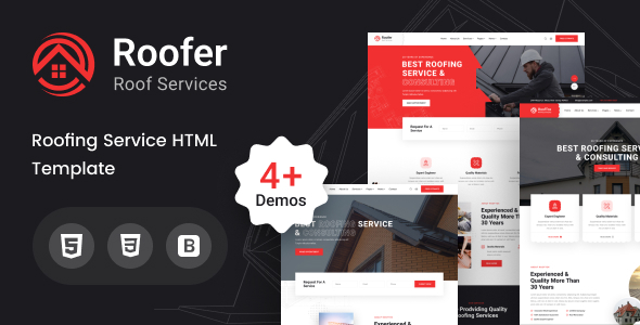 Roofer - Roofing Services HTML Template by TonaTheme