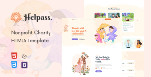 Helpass - Charity Nonprofit HTML5 Template by wpoceans