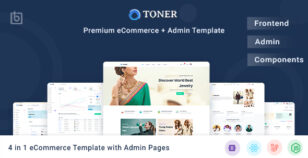 Toner - eCommerce Template + Admin Pages by Themesbrand