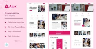 Ajux – Creative Agency React Template by devsarray