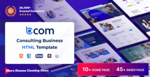 Bcom - Consulting Business HTML Template by rs-theme