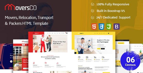 MoversCO - Movers & Packers HTML Template by themeStek