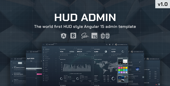 HUD - Angular 15 Bootstrap Admin Template by SeanTheme